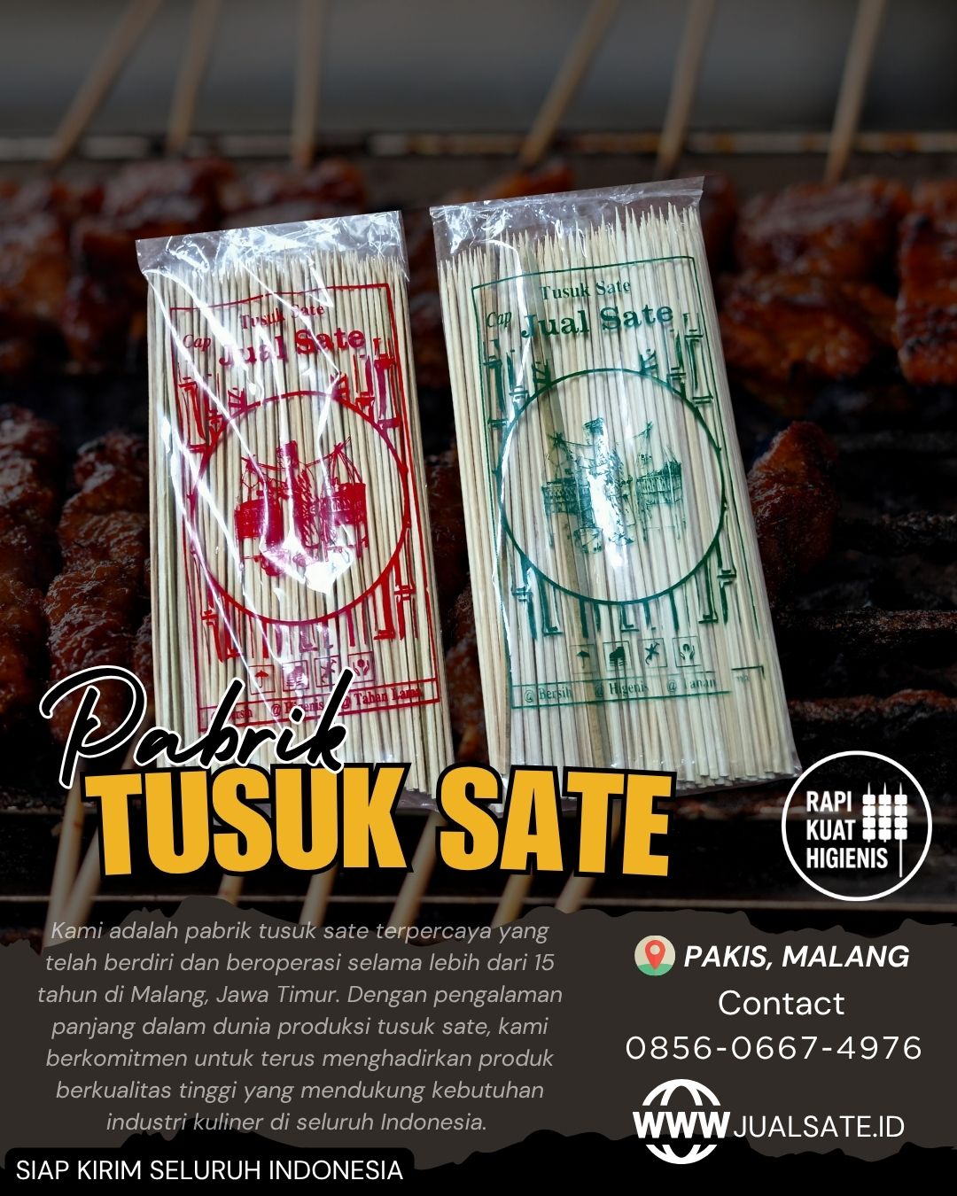 tusuk sate murah jakarta dikirim dari kota malang