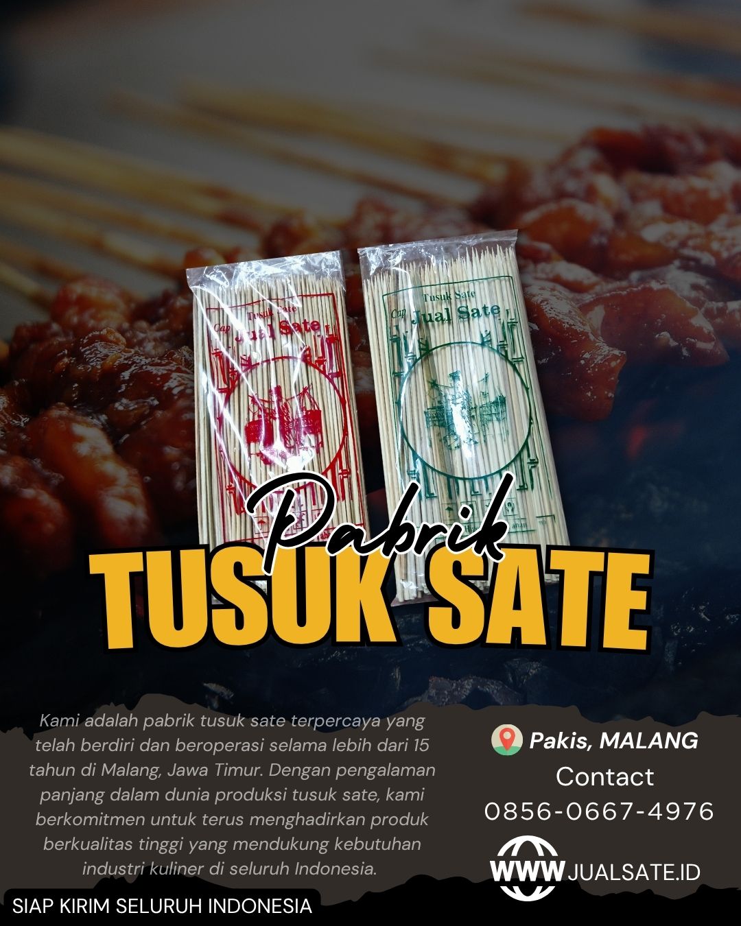 Pabrik Tusuk Sate Jakarta Berkualitas Harga Terjangkau