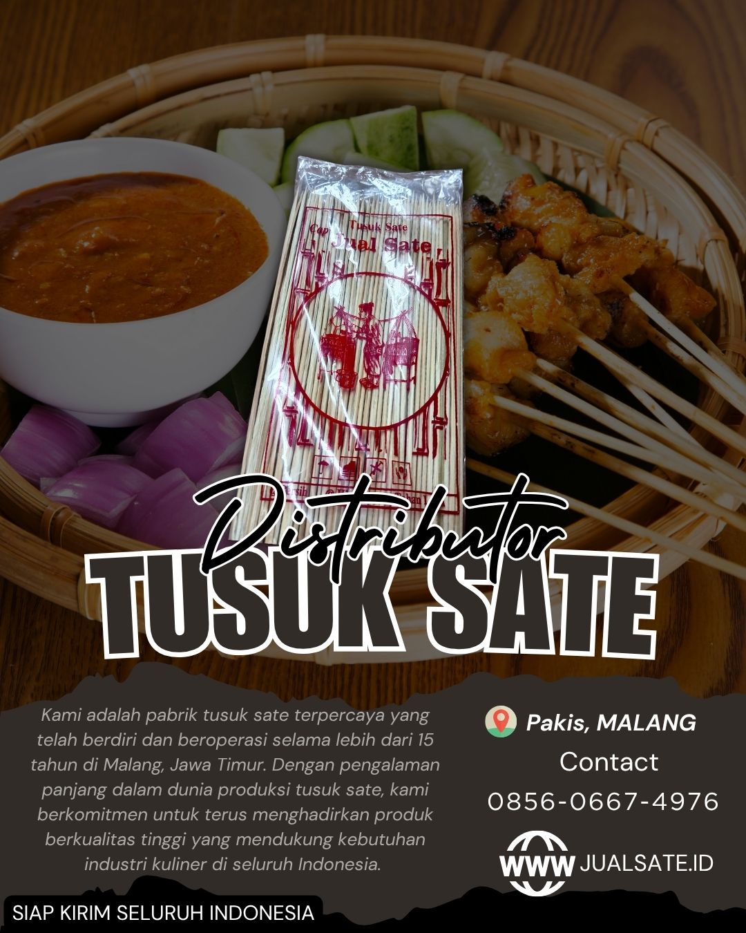 Tusuk Sate yang Berkualitas Tidak Mudah Patah Saat Digunakan